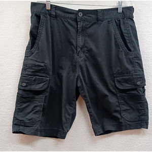 Iron Co‎ Shorts Mens 34x9" Black Cargo Cotton Blend Outdoors